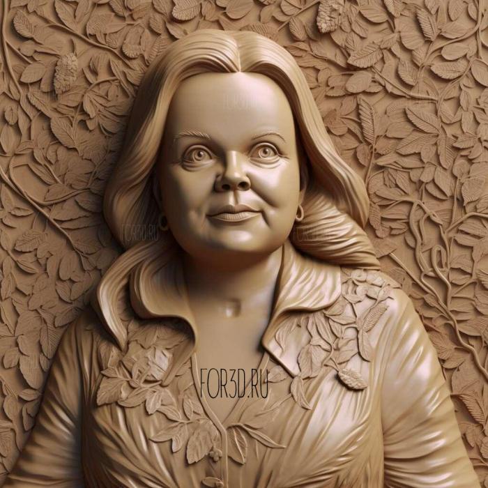 Melissa McCarthy 4 stl model for CNC