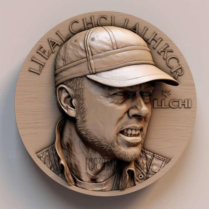 Lars Ulrich metallica 2 stl model for CNC