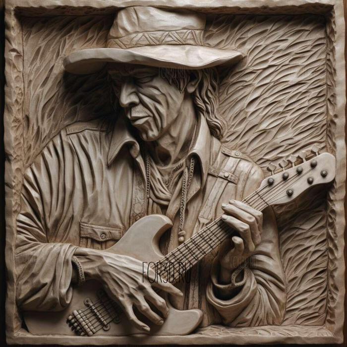 Stevie Ray Vaughan 1 stl model for CNC