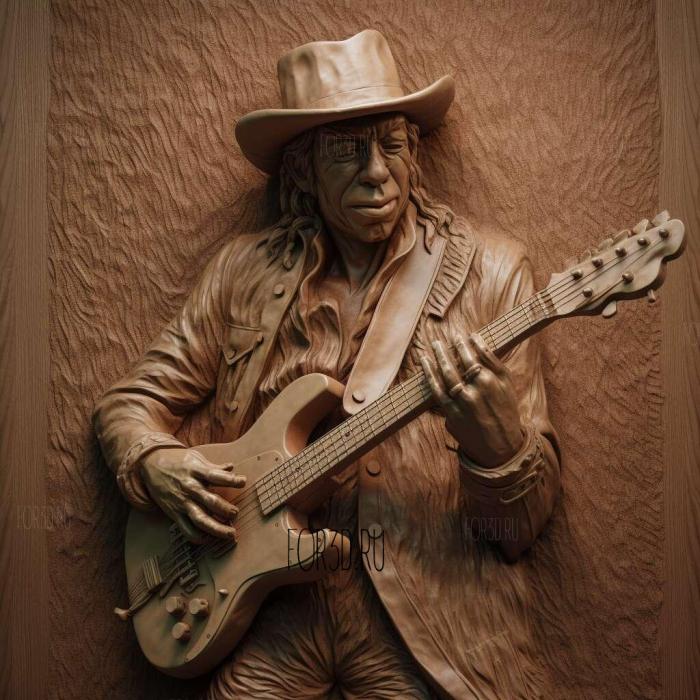 Stevie Ray Vaughan 4 stl model for CNC