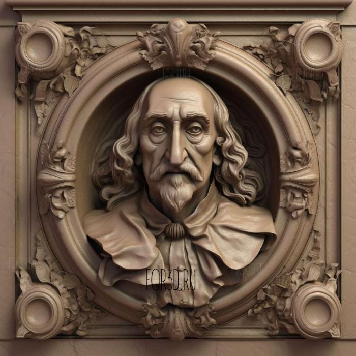 Jacques Offenbach 1 3d stl модель для ЧПУ