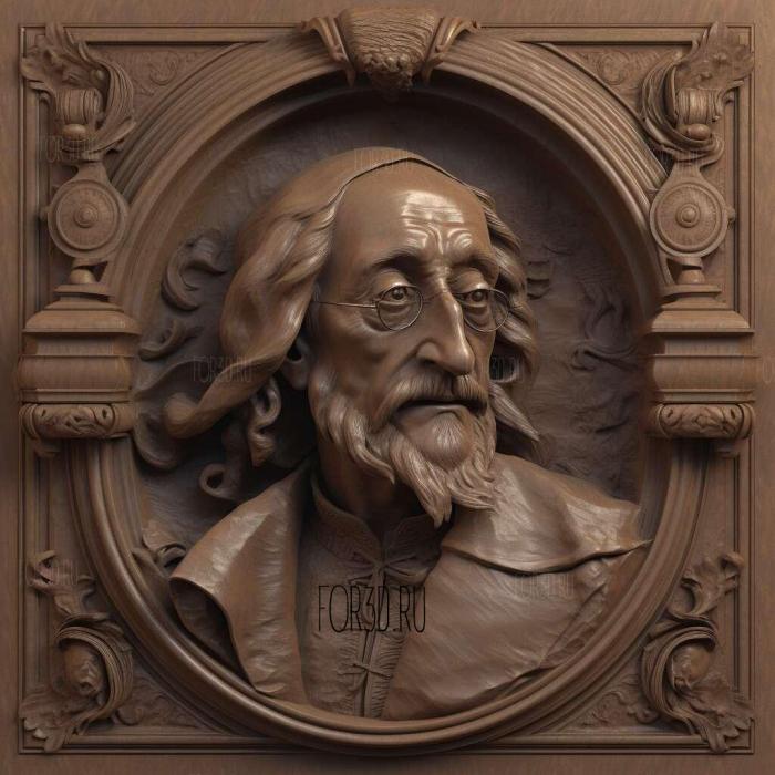 Jacques Offenbach 2 stl model for CNC