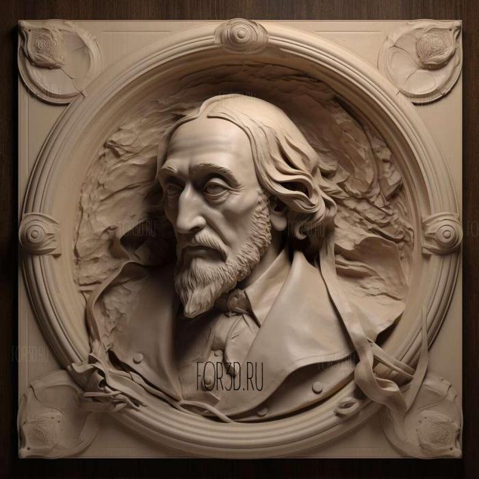 Jacques Offenbach 4 3d stl модель для ЧПУ