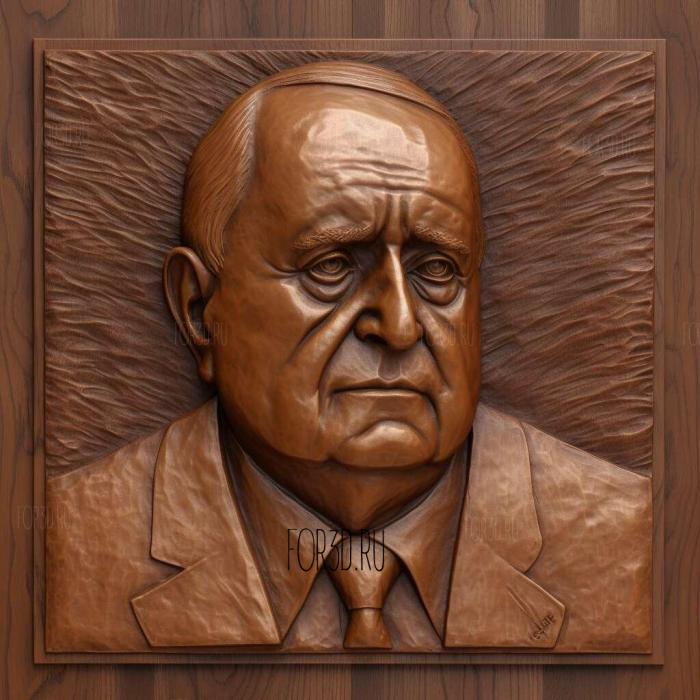 Mikhail Gorbachev 1 stl model for CNC