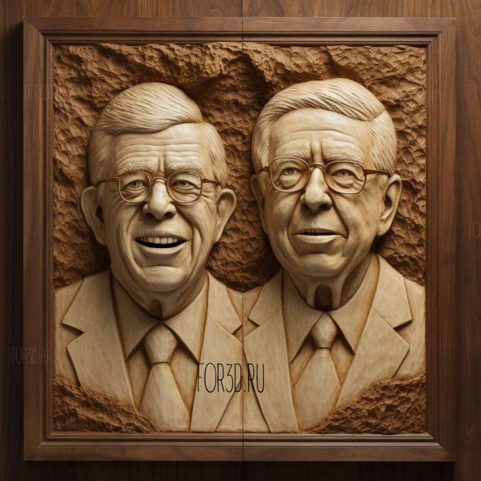 st Bob ward and Carl Bernstein The Whole Presidential 3 stl model for CNC