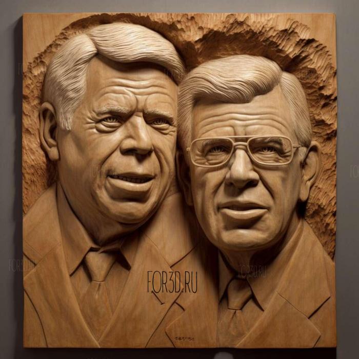 st Bob ward and Carl Bernstein The Whole Presidential 4 stl model for CNC