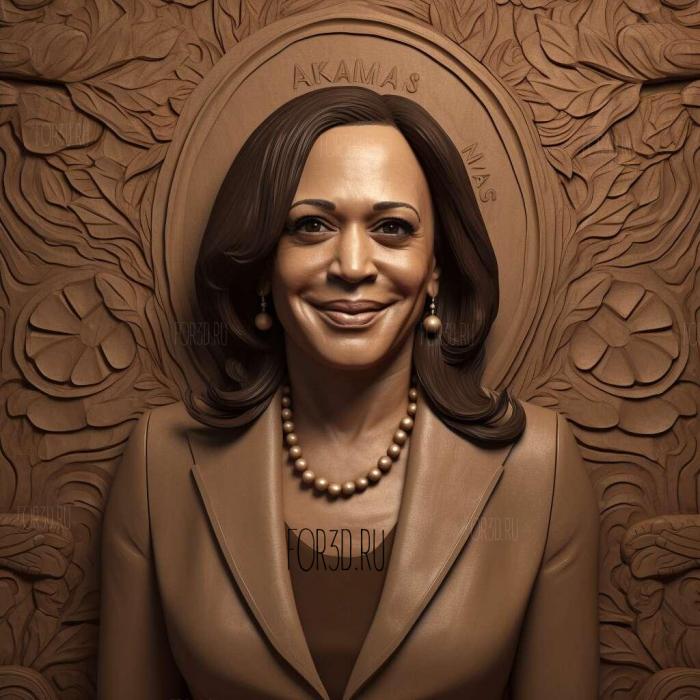 Kamala Harris ure 2 stl model for CNC