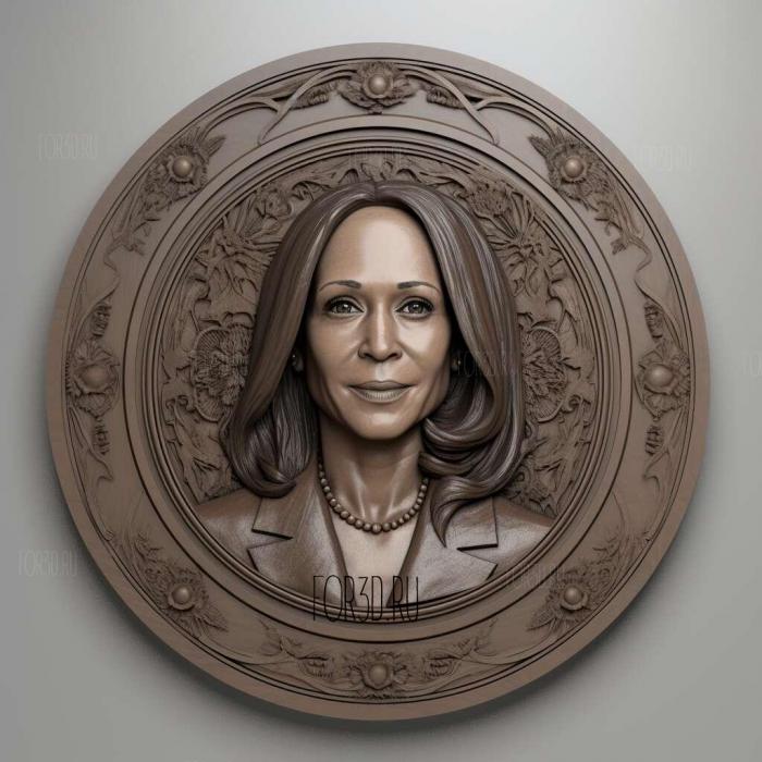 Kamala Harris ure 3 stl model for CNC