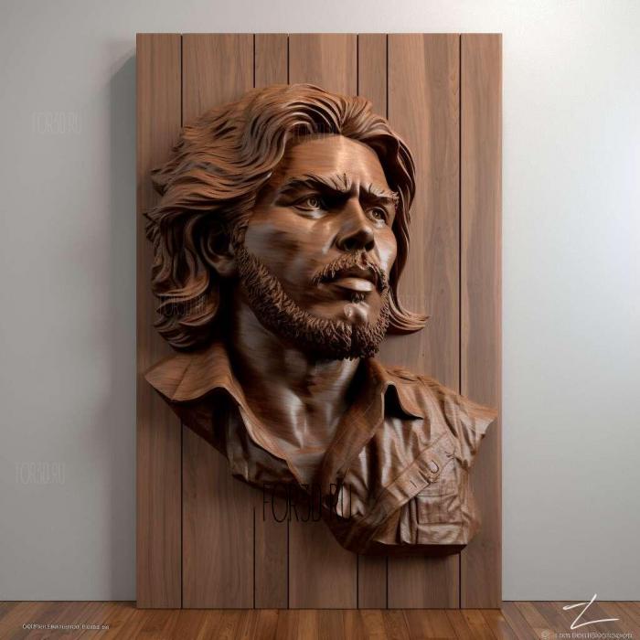 Ernesto Che Guevara 2 3d stl модель для ЧПУ