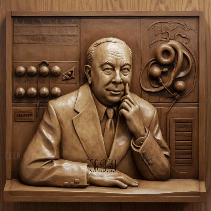 David Sarnoff father of broadcasting 2 stl model for CNC