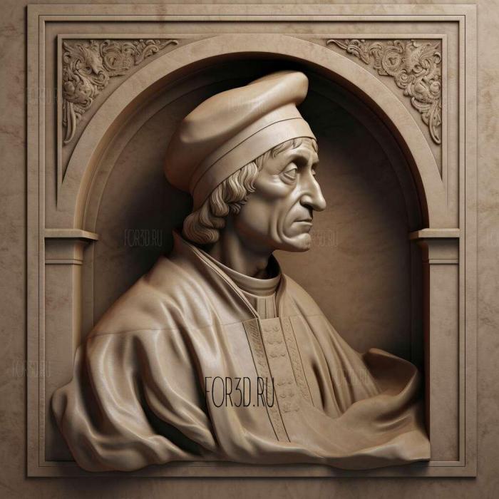 Filippo Brunelleschi 1 stl model for CNC