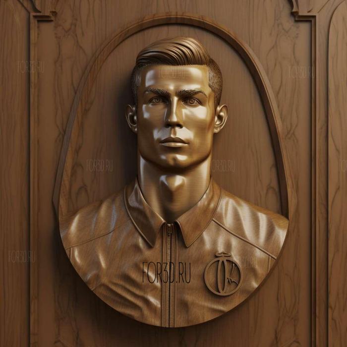 cristiano ronaldo 2 stl model for CNC