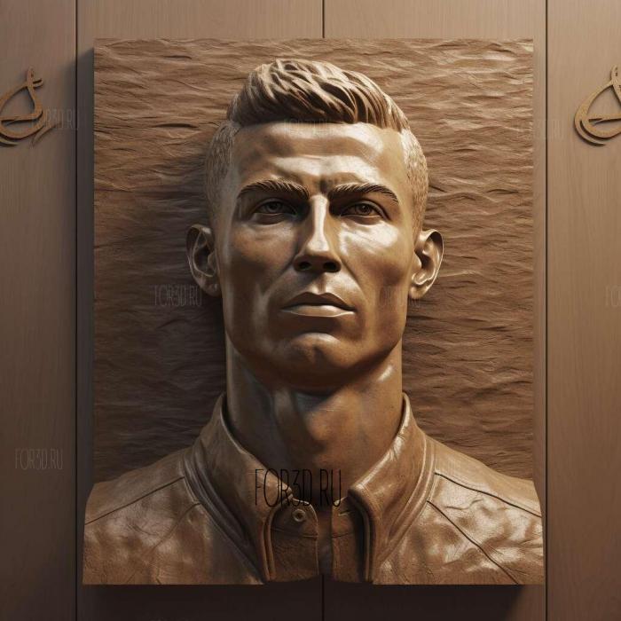 cristiano ronaldo 4 stl model for CNC