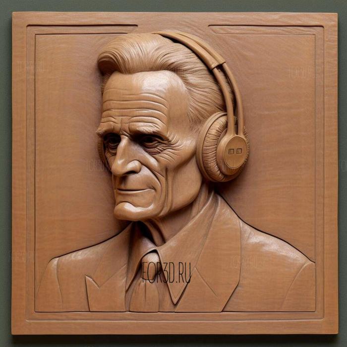 Philo Farnsworth inventor of electronic televisionRELIE 4 stl model for CNC