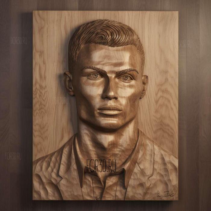 Cristiano Ronaldo ure 1 stl model for CNC