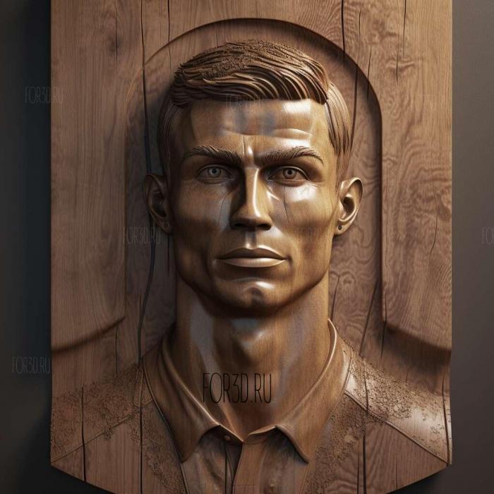 Cristiano Ronaldo ure 4 stl model for CNC