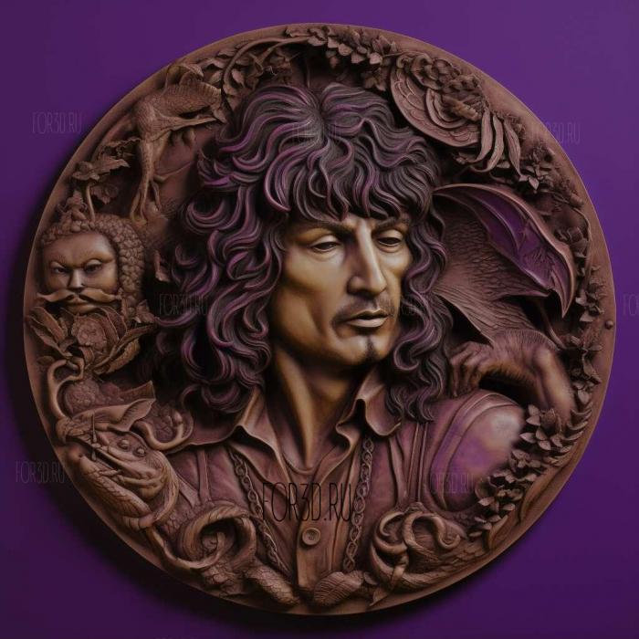 RITCHIE BLACKMORE DEEP PURPLE 1 stl model for CNC