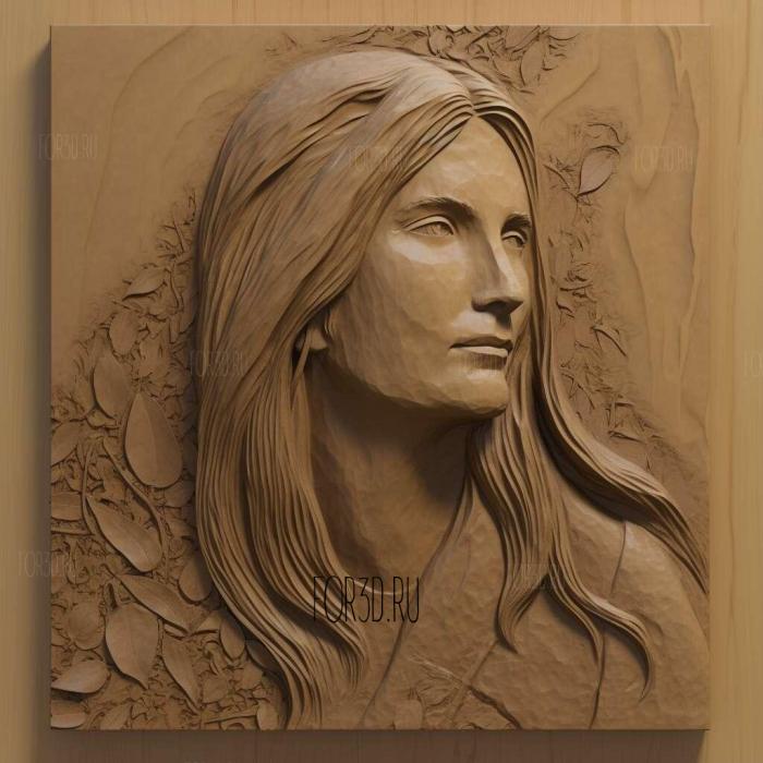 Melinda French Gates 1 stl model for CNC