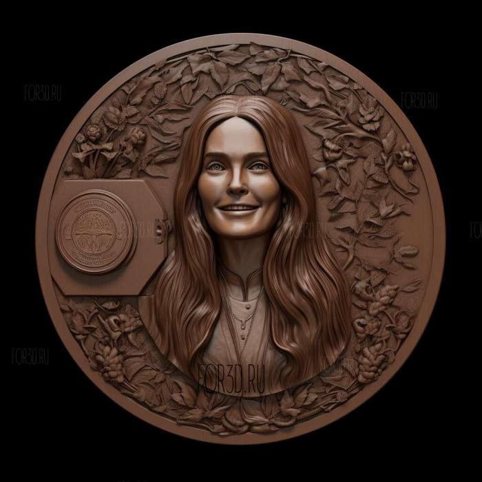 Melinda French Gates 2 stl model for CNC