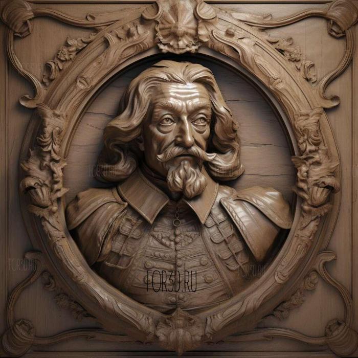 Le cardinal de Richelieu 2 3d stl модель для ЧПУ