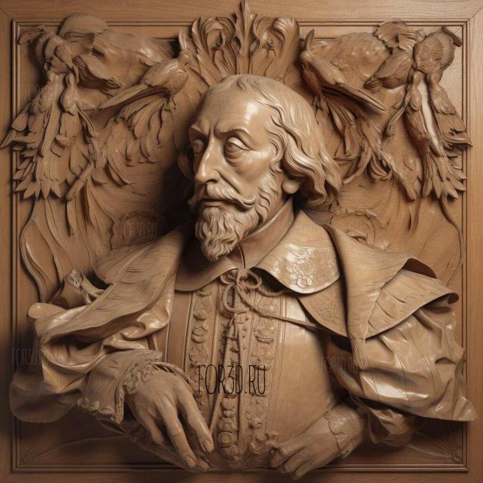 Le cardinal de Richelieu 4 3d stl модель для ЧПУ