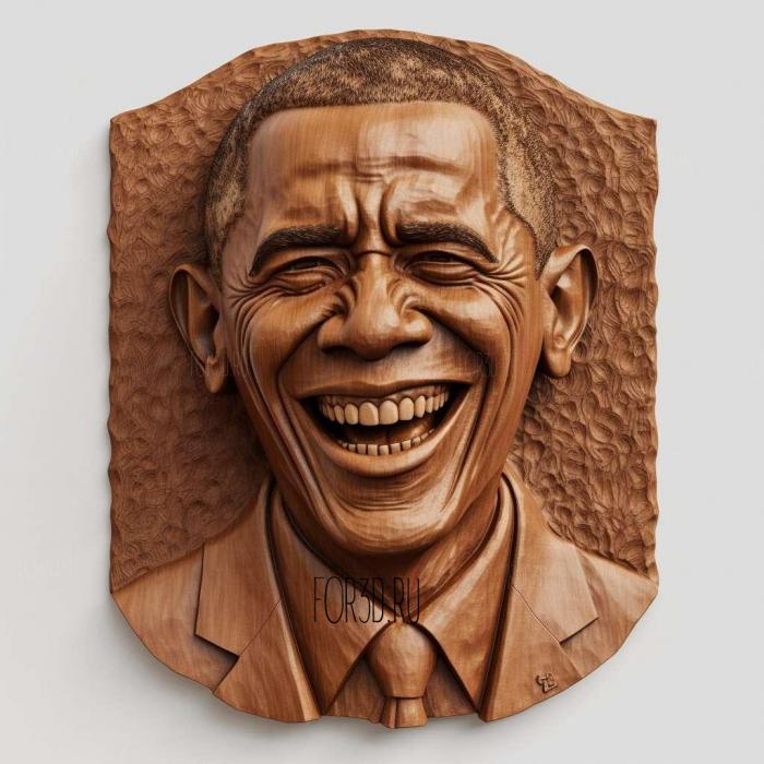 Barack Obama Not Bad meme 1 stl model for CNC