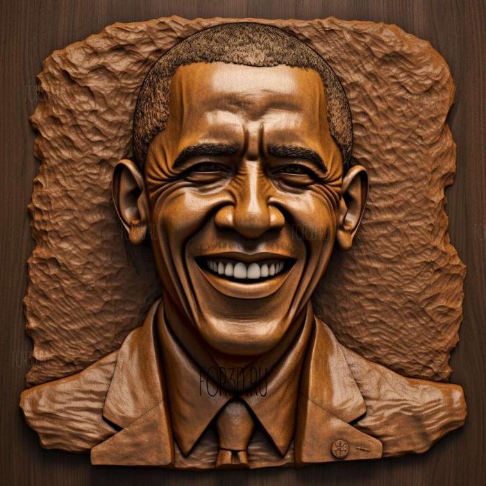 Barack Obama Not Bad meme 2 stl model for CNC