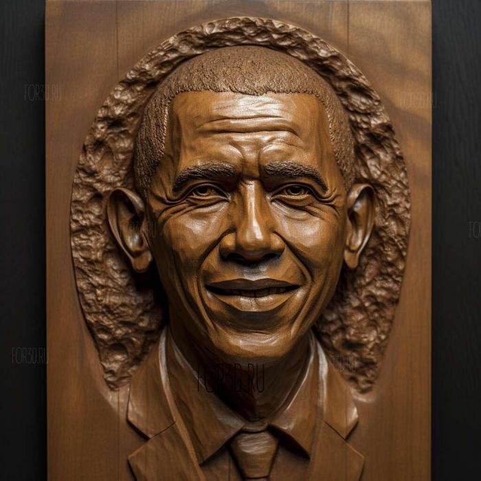 Barack Obama Not Bad meme 4 stl model for CNC