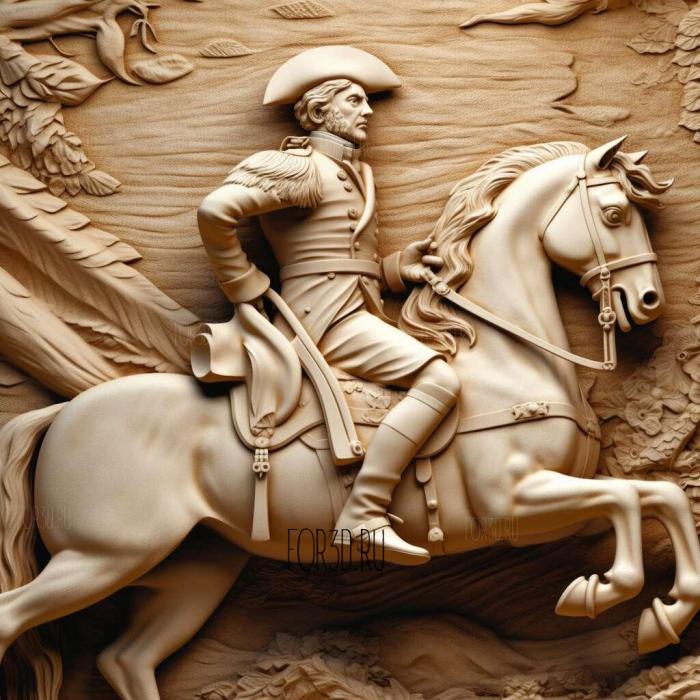 Napoleon Crossing the Alps 1 stl model for CNC