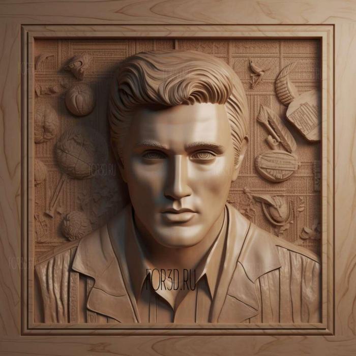 Elvis Aaron Presley 1 stl model for CNC