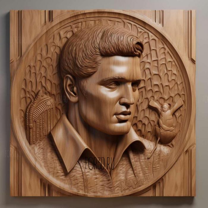 Elvis Aaron Presley 3 stl model for CNC