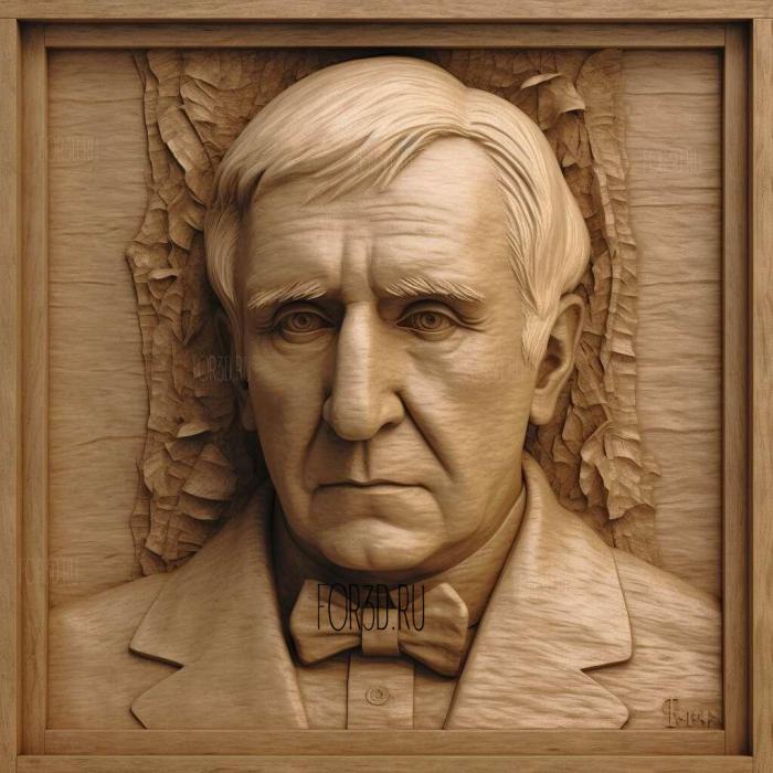 Thomas Alva Edison 1 stl model for CNC