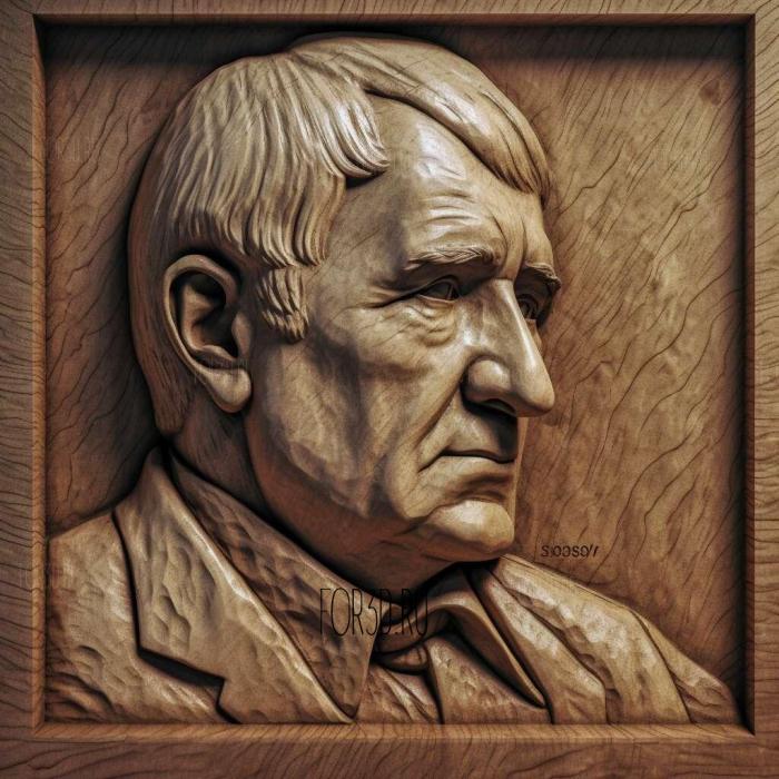 Thomas Alva Edison 4 stl model for CNC