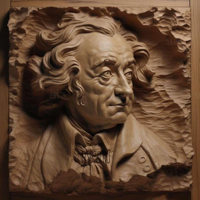 Louis de Broglie 1 stl model for CNC