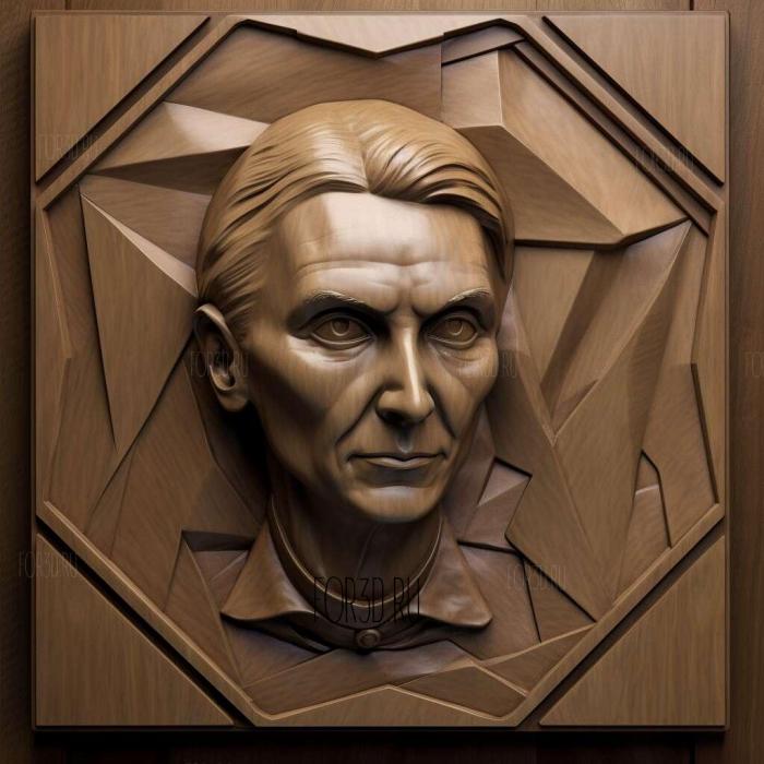 Maria Sklodowska Curie 1 stl model for CNC