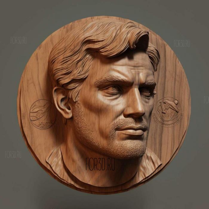 st Henry Cavill head 2 stl model for CNC