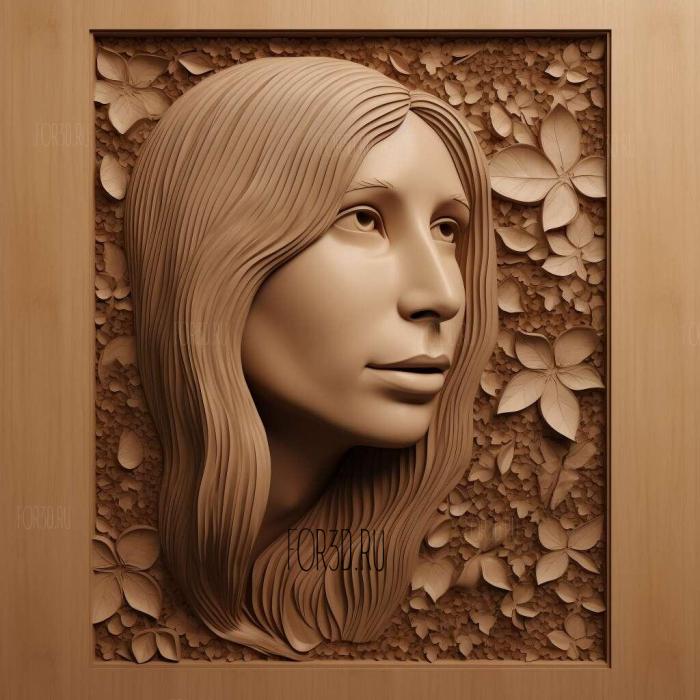 Barbra Streisand 2 stl model for CNC