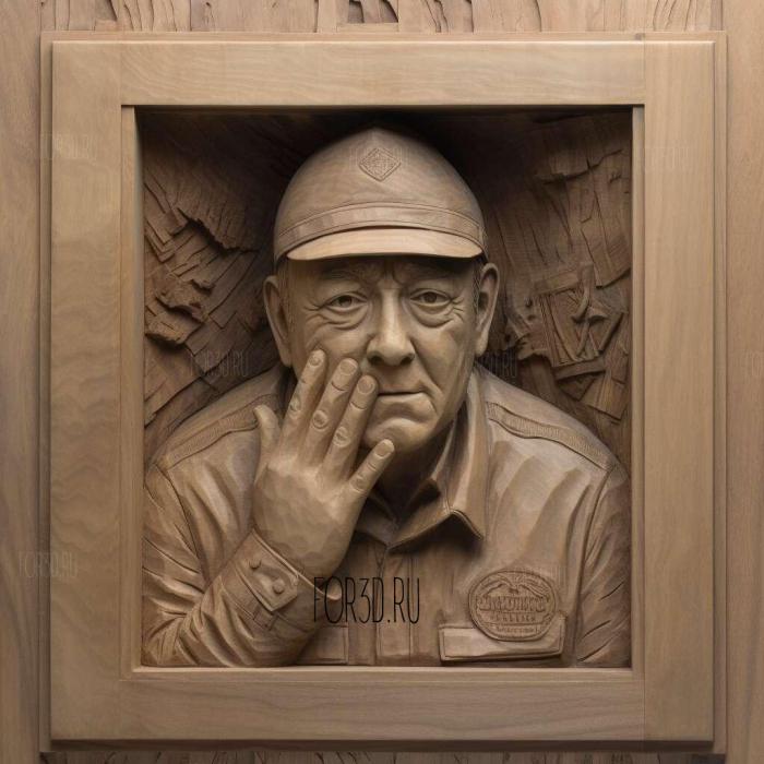 Chatterbox Suspicious persons Kevin Spacey 2 stl model for CNC