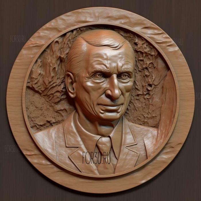 Vladimir Putin ure 1 stl model for CNC