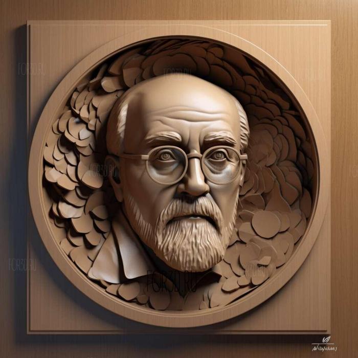 Krzysztof Penderecki 3 stl model for CNC