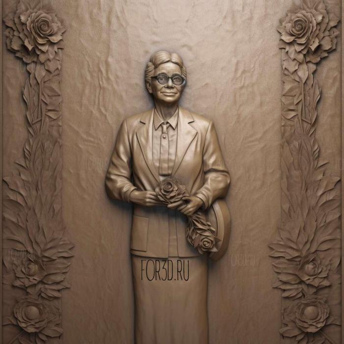 Rosa Parks civil rights torchbearer 1 stl model for CNC