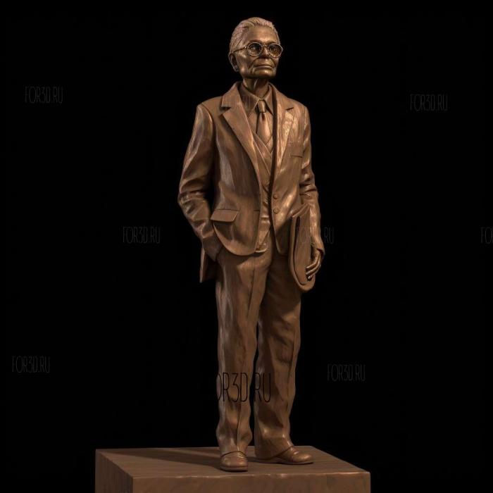 Rosa Parks civil rights torchbearer 4 stl model for CNC