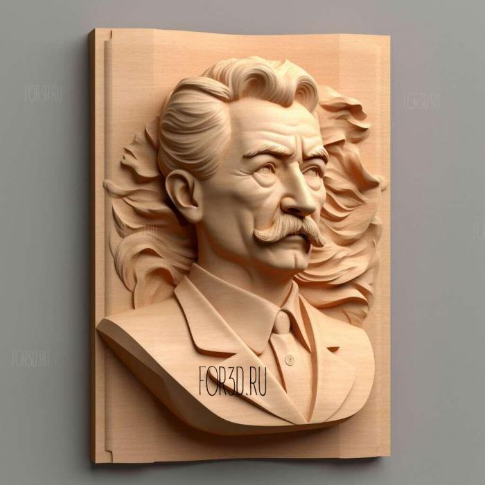 Stalin 3D caricature 1 stl model for CNC