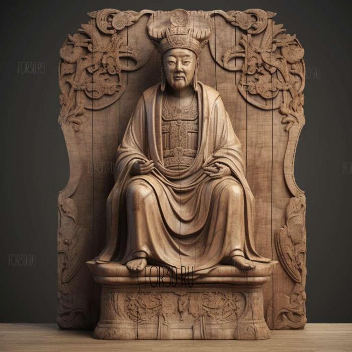 Suminokura Ryi statue photogrammetry scan 1 stl model for CNC