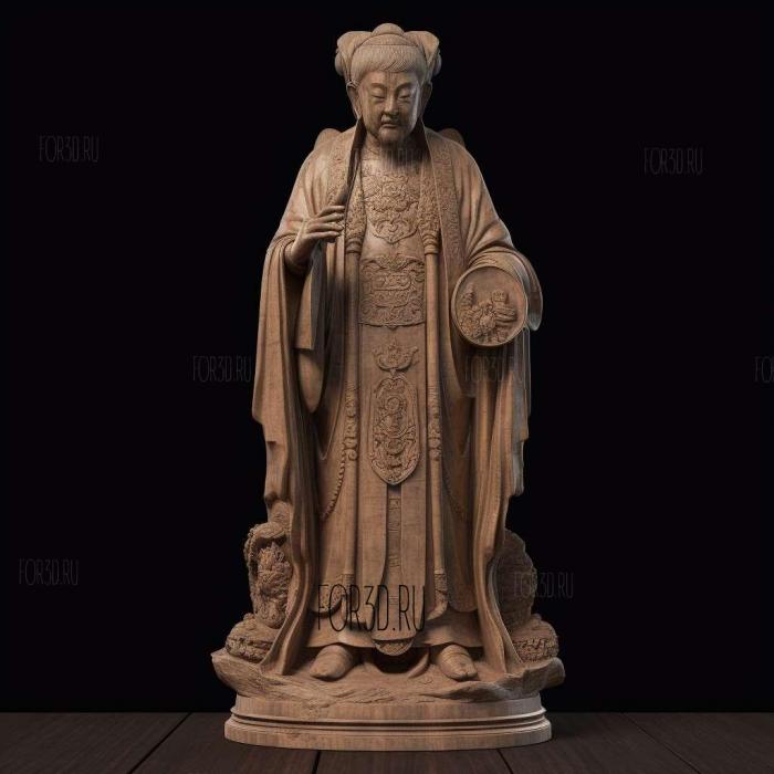 Suminokura Ryi statue photogrammetry scan 2 stl model for CNC