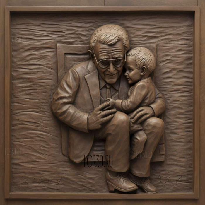 Jean Piaget child psychologist 1 stl model for CNC