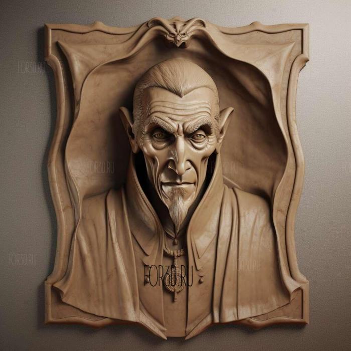 Count Dracula Dracula Bela ugosi 2 stl model for CNC