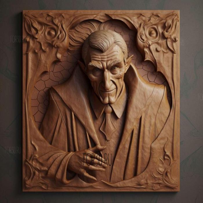 Count Dracula Dracula Bela ugosi 3 stl model for CNC