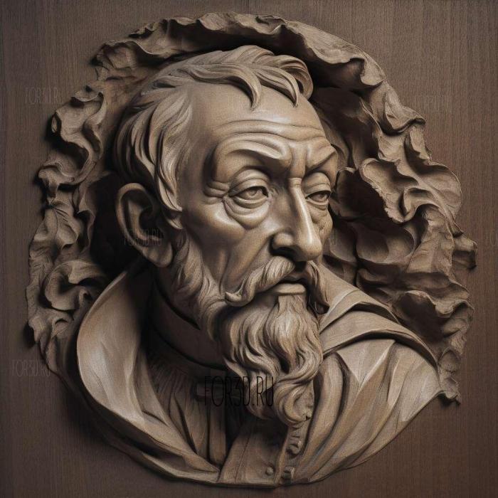 Claudio Monteverdi 1 stl model for CNC