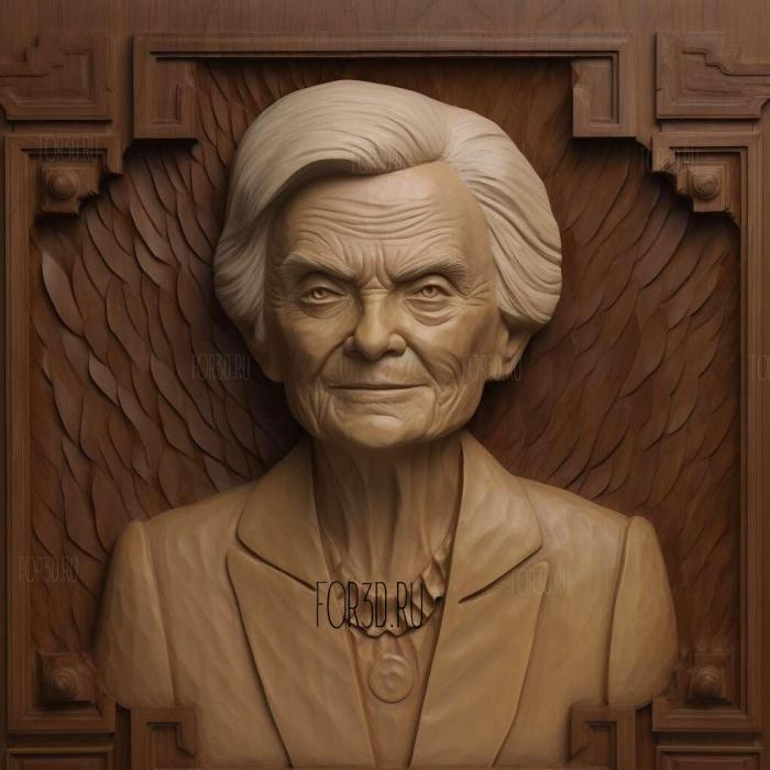 Sandra Day OConnor 3 stl model for CNC